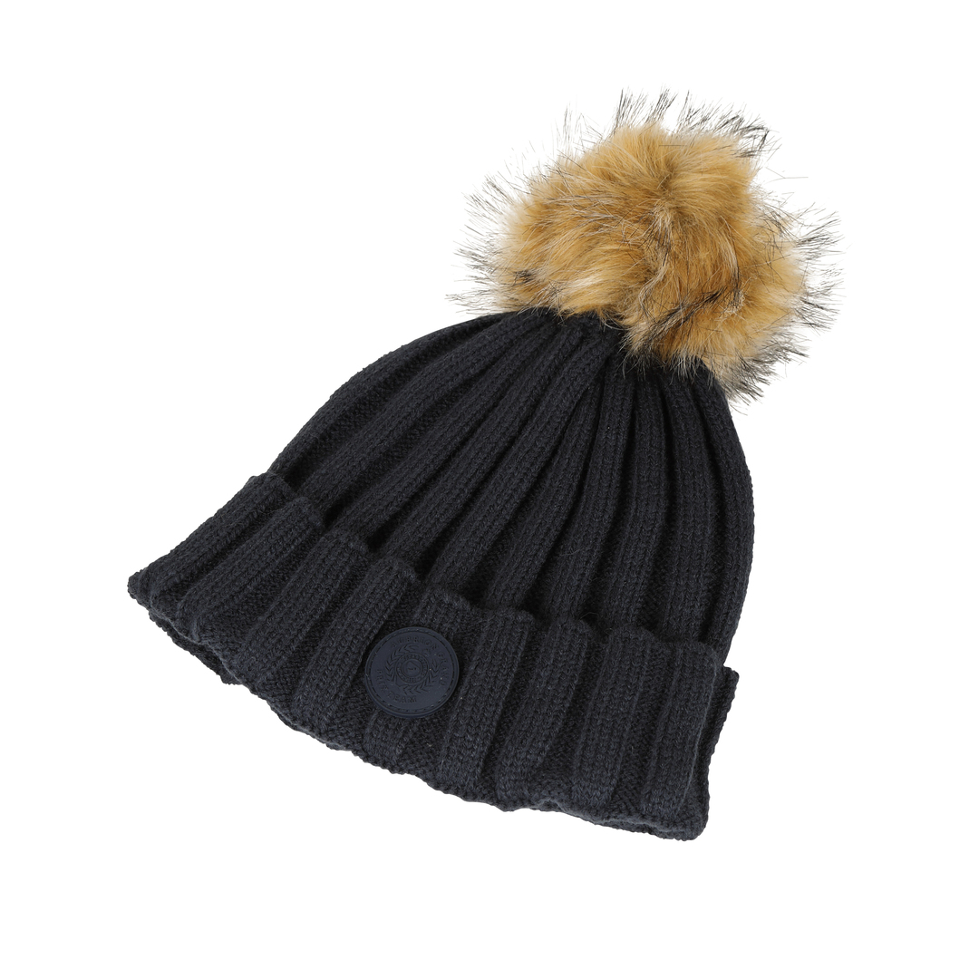 Picture of Shires  Aubrion Team Bobble Hat,  Beanie Shape, 3 Colours, One Size,