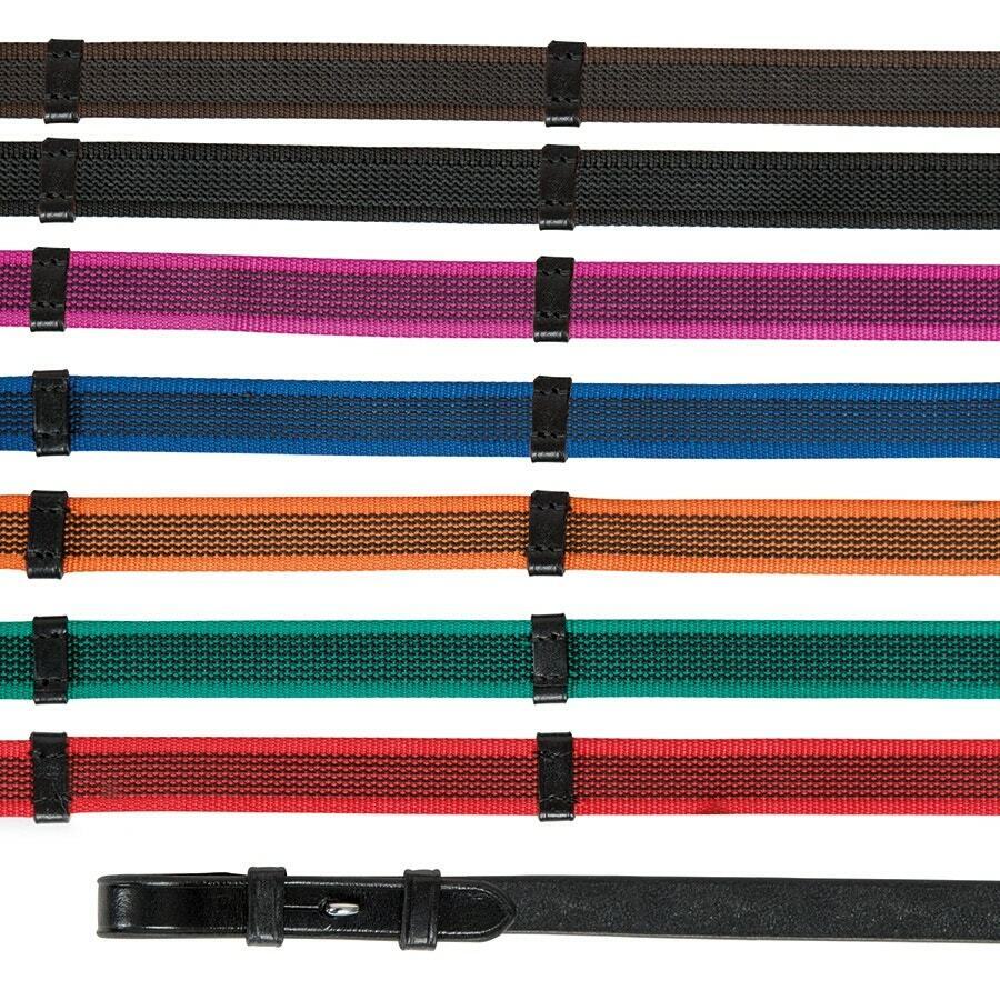 Picture of Shires Velociti Gara Continental Rubber Grip Reins | 7 Colours | 2 Sizes