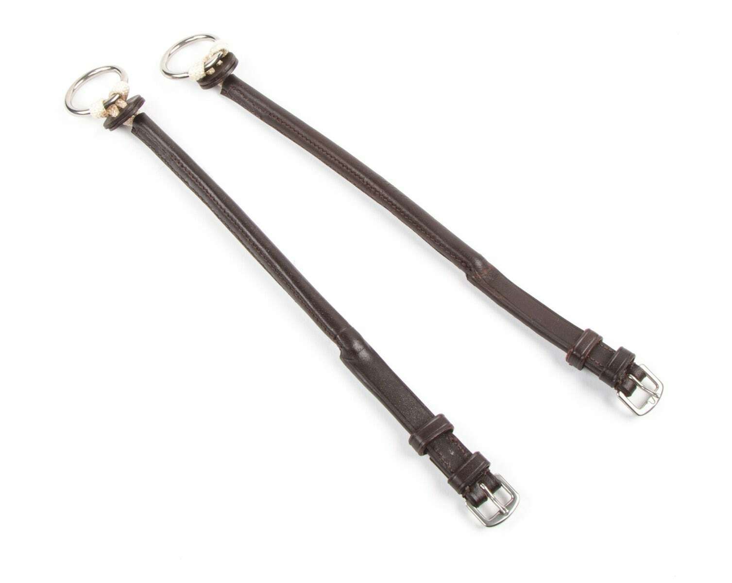 Picture of Shires Velociti Gara Leather Gag Cheeks | Havana or Black | 35cm