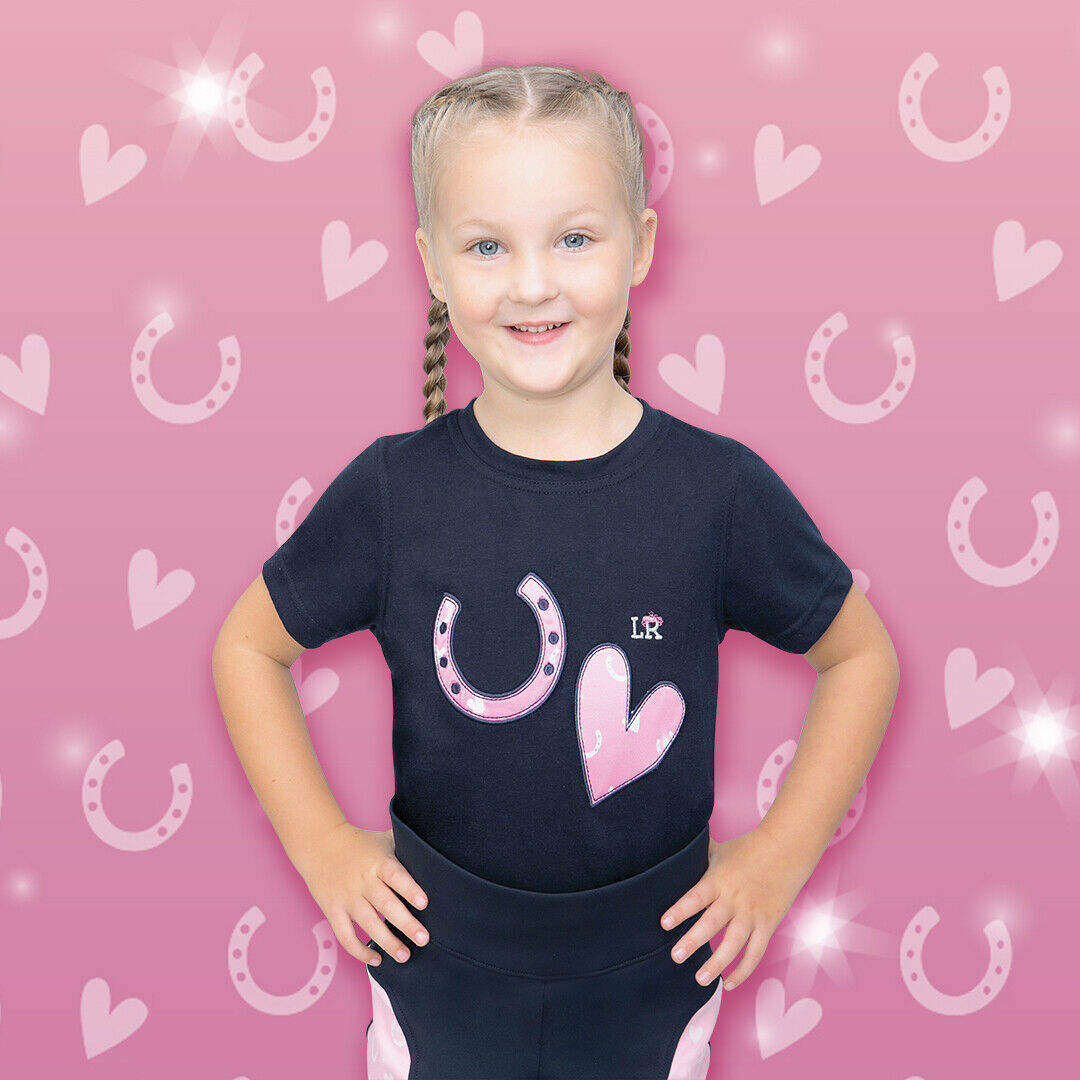Picture of HY Pony Fantasy T-Shirt by Little Rider, Navy/Pink, Ages 3-14yrs