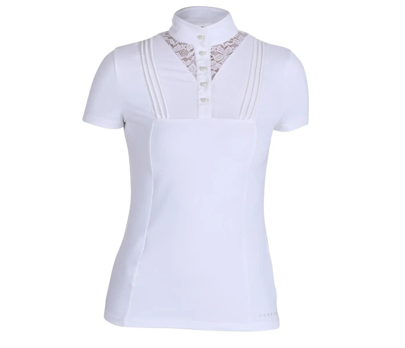 Picture of Shires Aubrion Albury Childs Show Shirt | Young Riders | White | Age 7-14 yrs