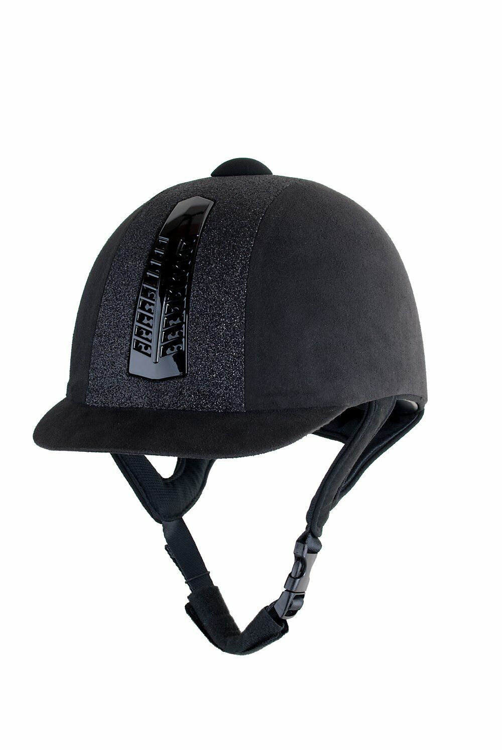 Picture of Rhinegold Glitter Pro Horse Riding Hat Helmet | PAS 015, Kitemark | Navy, Black