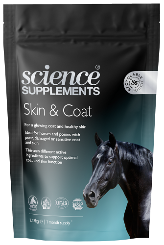 Picture of Science Supplements Skin & Coat, 1.47kg, Horses/Ponies Healthy Coats and Skin.