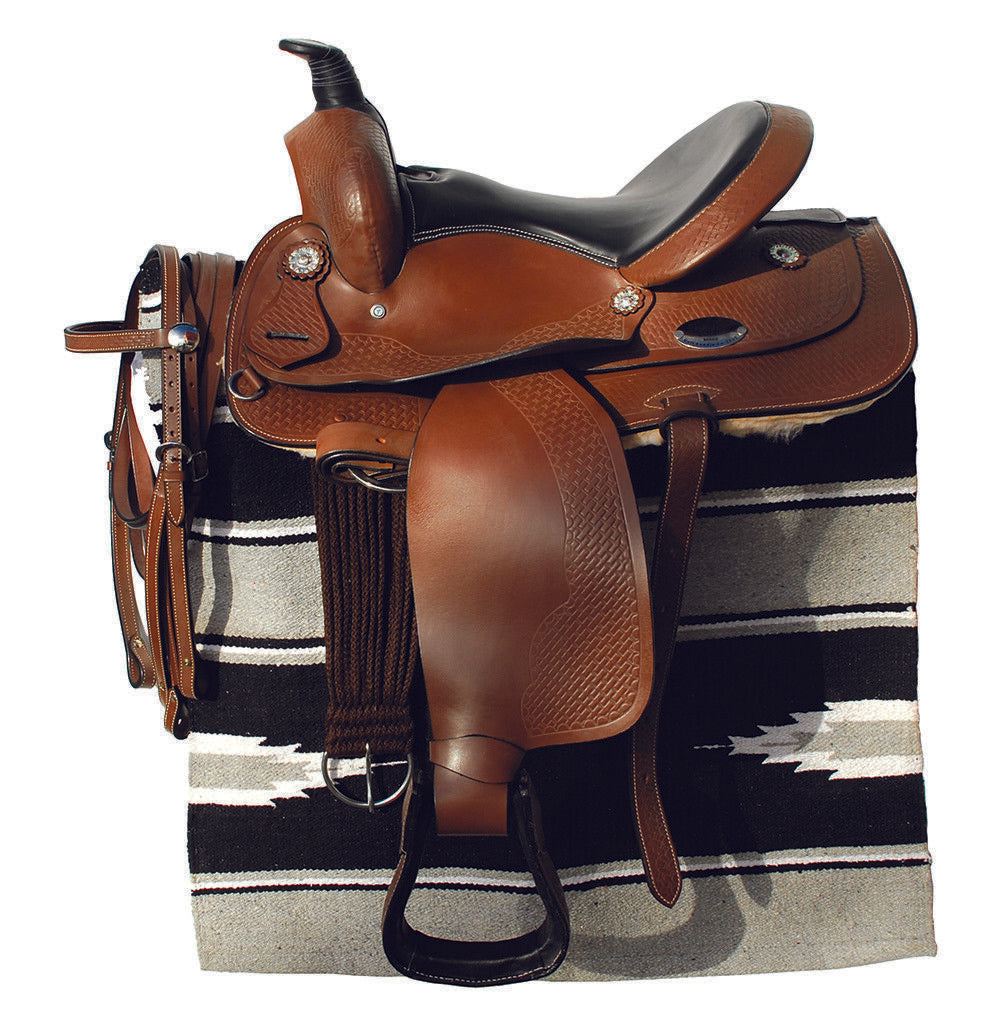 Picture of Windsor Colt Western Saddle, Bridle And Saddle Pad Set | Pony, Cob, Full Sizes