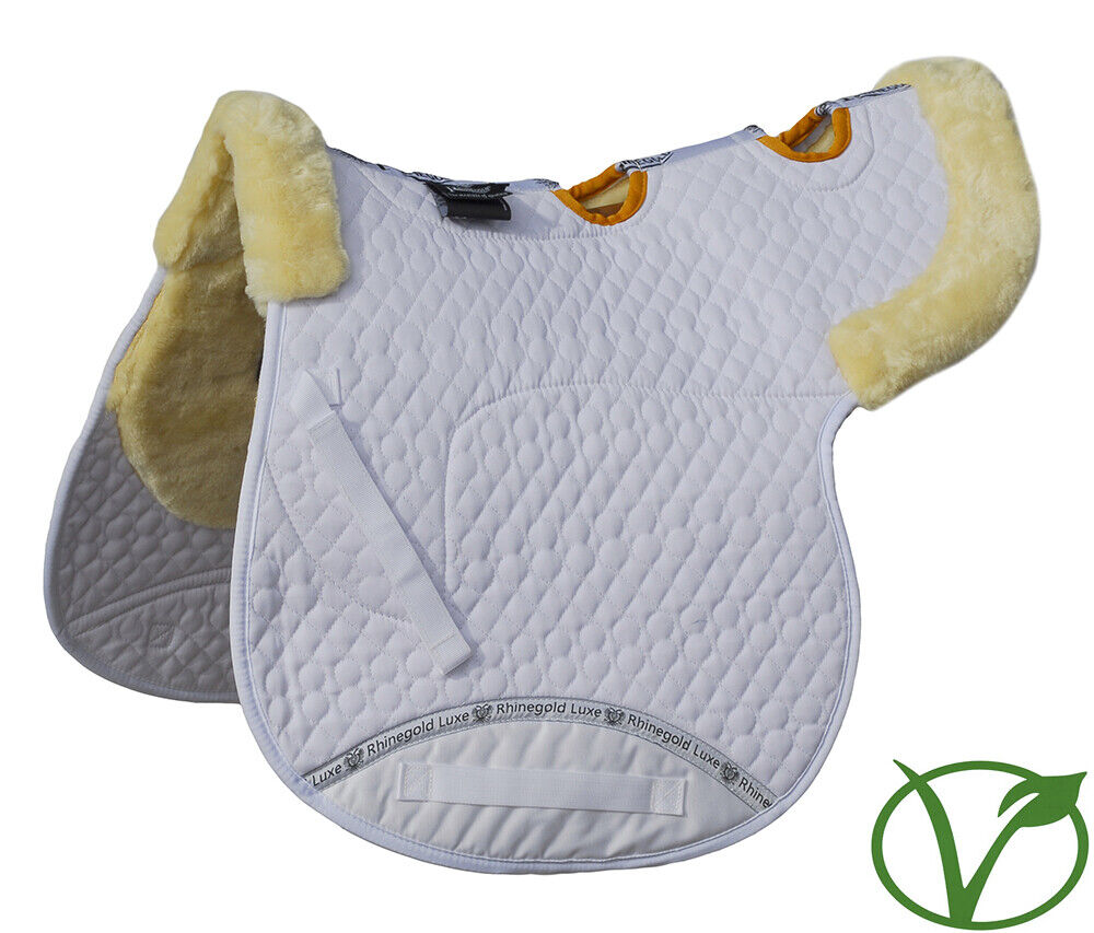 Picture of Rhinegold Vented Spine Luxe Fur Saddle Numnah GP Fit  5 Colour Options