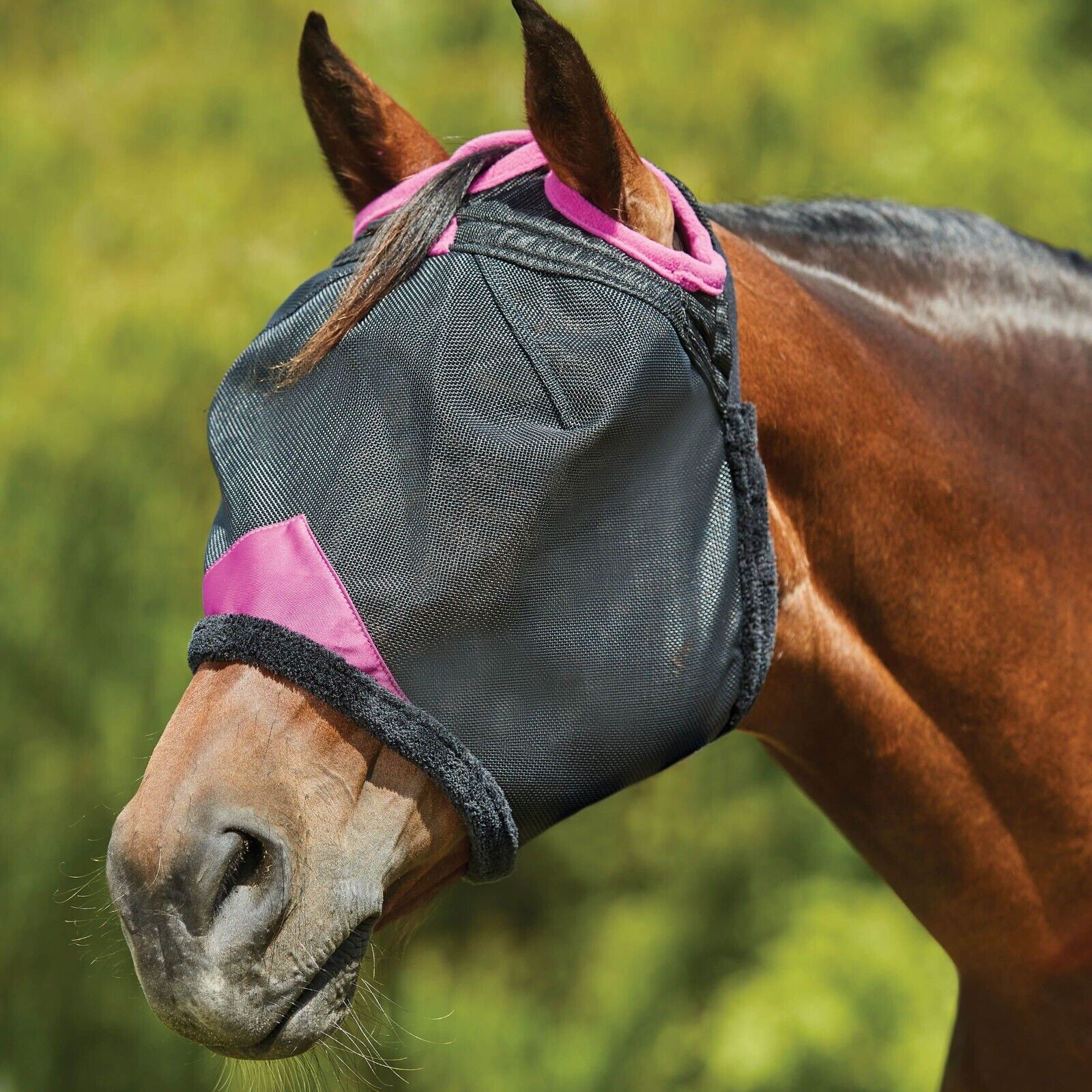 Picture of WeatherBeeta ComFiTec Deluxe Durable Mesh Fly Mask, No Ears, UV Protect