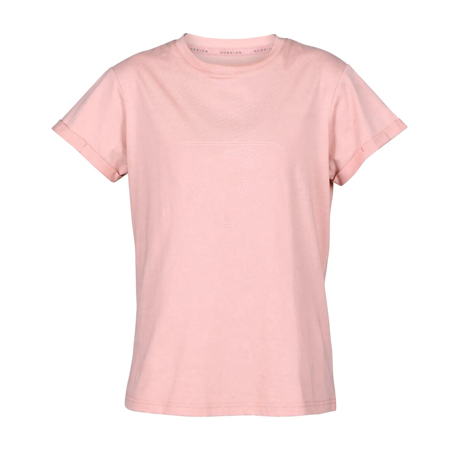 Picture of Shires Aubrion Ladies Repose T-Shirt |  Navy, Rose | XXS-XXXL