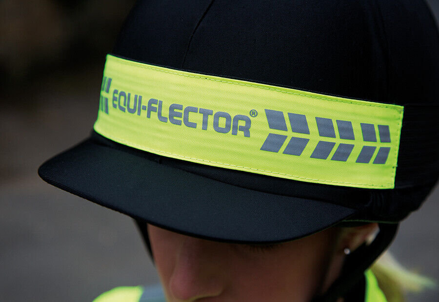 Picture of Shires EQUI-FLECTOR Riding Hat Band | Onesize | Pink, Yellow or Orange