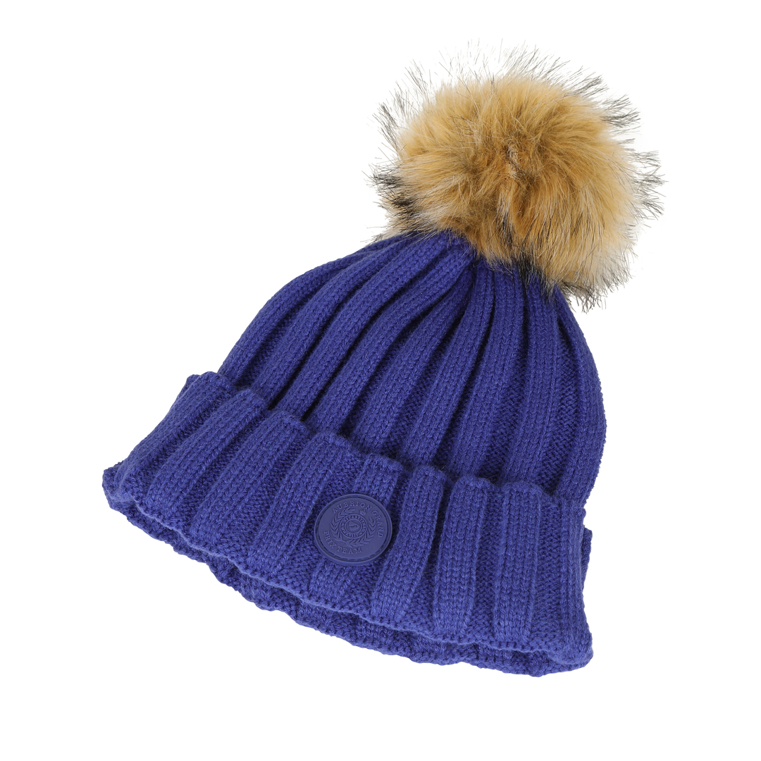 Picture of Shires  Aubrion Team Bobble Hat,  Beanie Shape, 3 Colours, One Size,