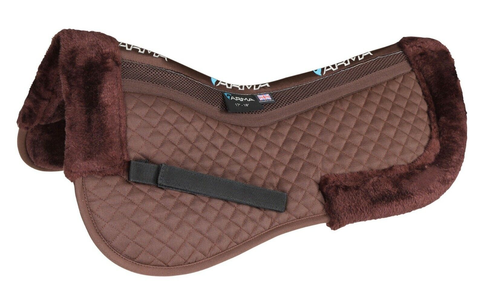 Picture of Shires Arma Fully Lined Half Pad | 2 Sizes | Black or Brown | Air Motion