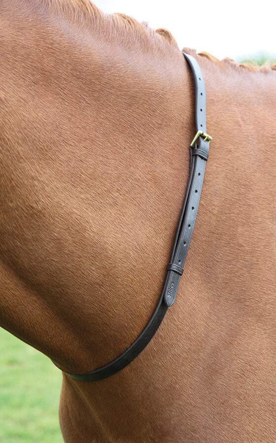 Picture of Shires Velociti Gara Leather Neck Strap |  Havana | 3 Sizes