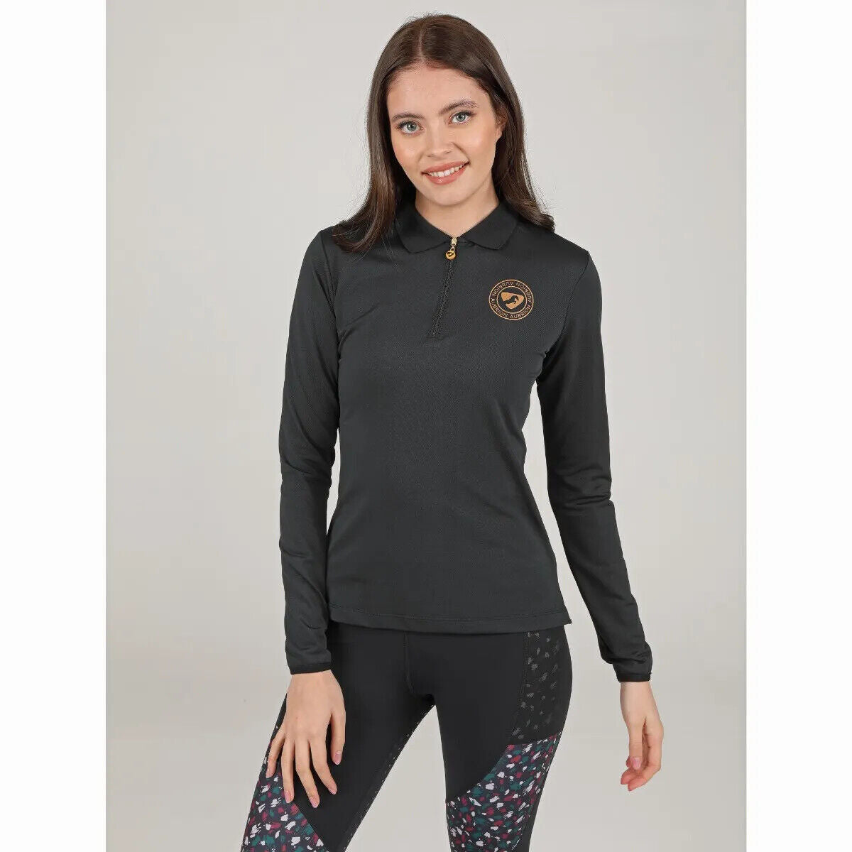 Picture of Shires Aubrion Beckton Ladies Long Sleeve Tech Top | Womens | XXS-XXL