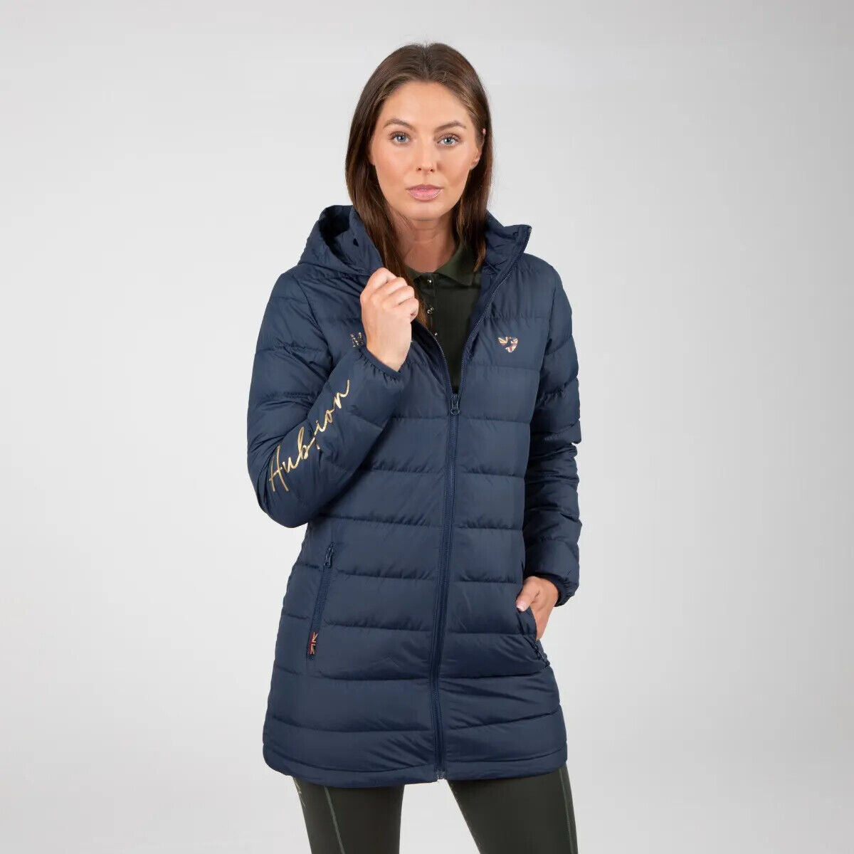 Picture of Shires Aubrion Ladies Team Padded Coat | Womens | Navy | XXS - XXL| Warm, Light