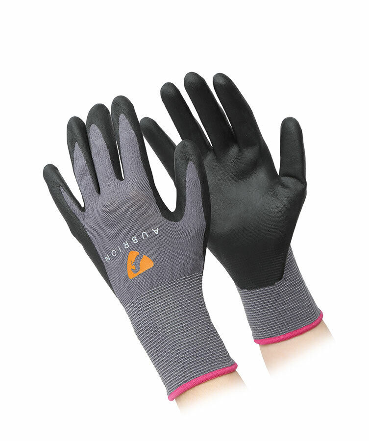 Picture of Shires Aubrion All Purpose Yard Gloves in Grey or Pink (1070)