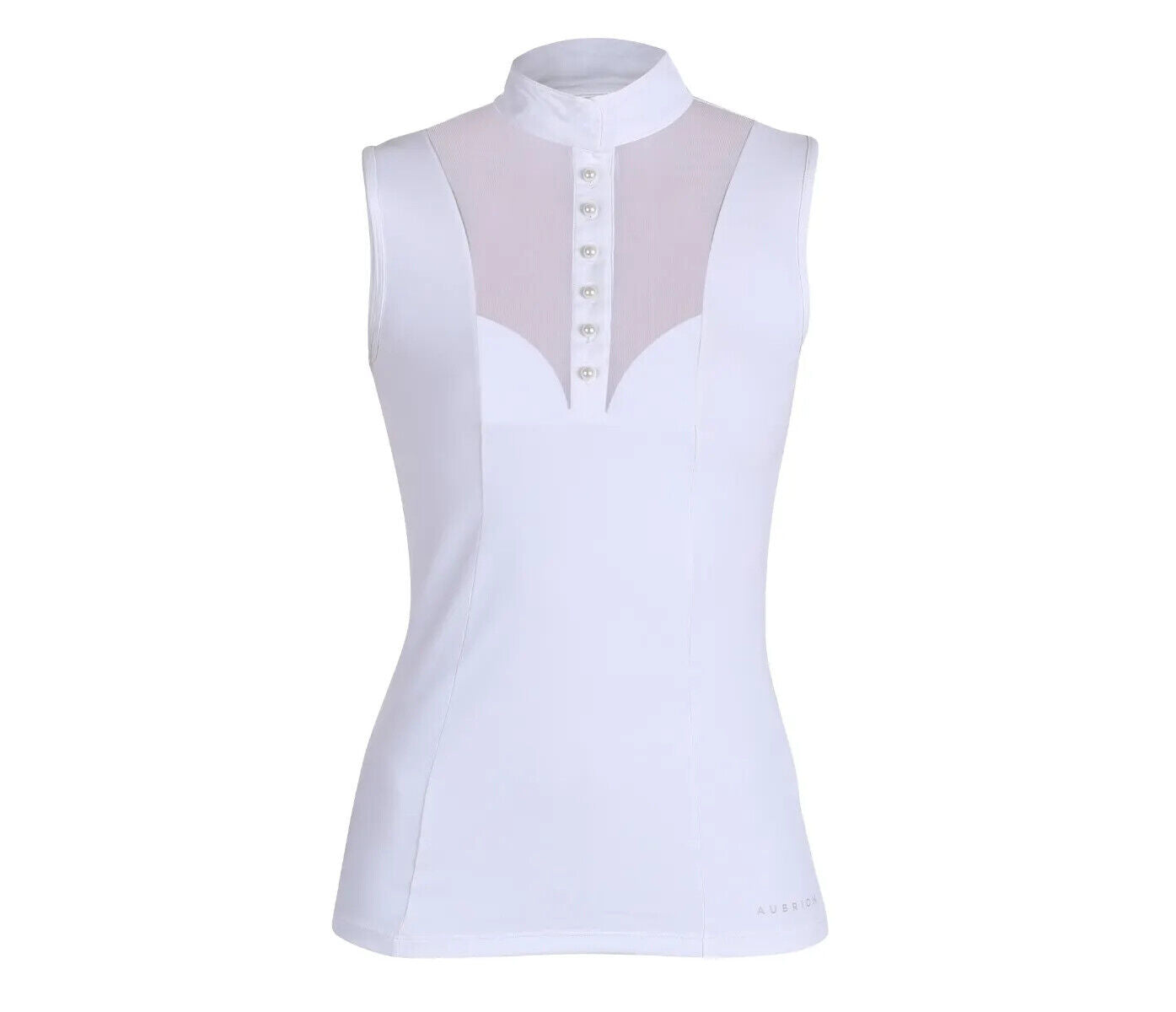 Picture of Shires Aubrion Preston Childs Show Shirt | Young Riders | White | Age 7-14 yrs