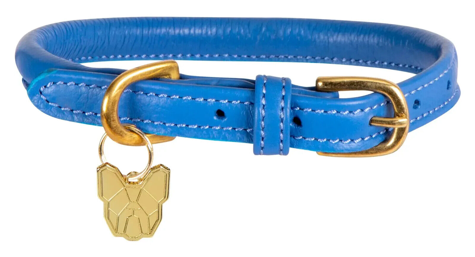 Picture of Digby & Fox Rolled Leather Dog Collar | 9 Sizes | 11 Colours
