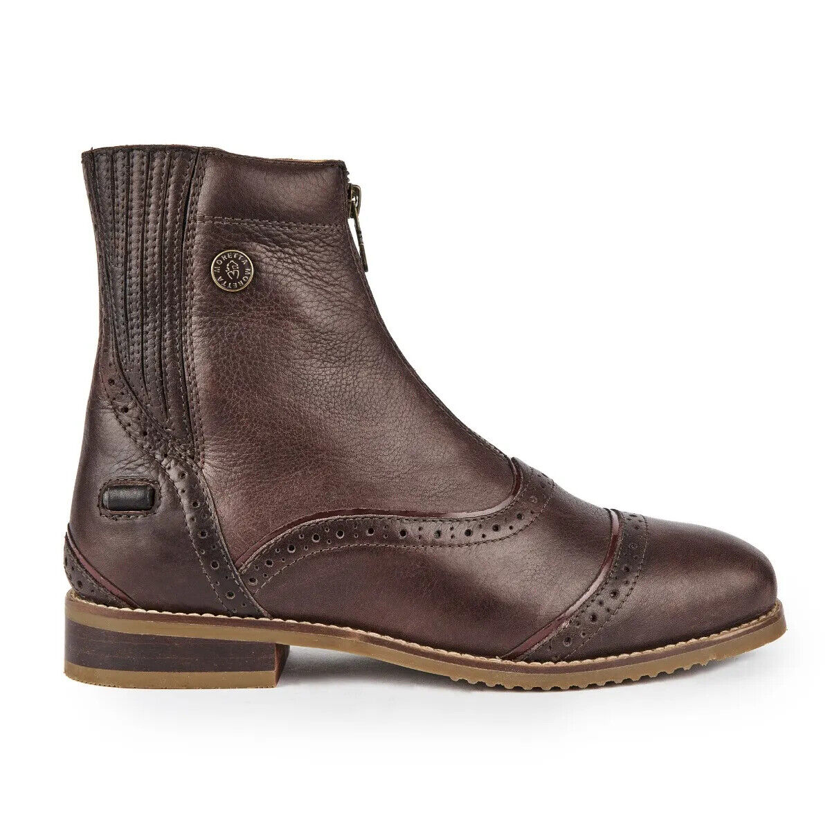 Picture of Shires Moretta Martina Paddock Jodhpur Short Boots | Black/Brown | Sizes UK 4-9
