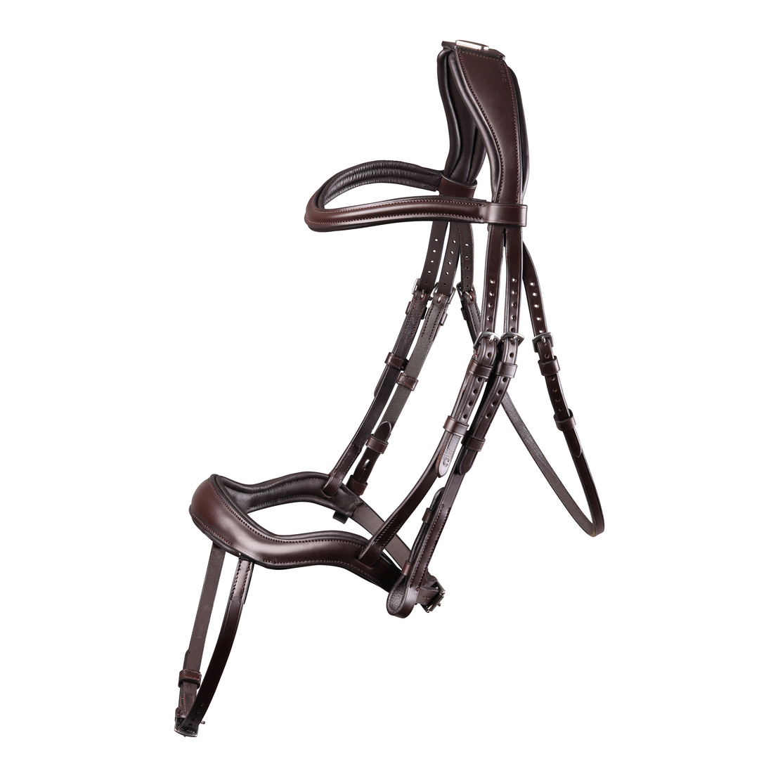 Picture of Bridle, Shires Velociti Lusso Ergonomic Flash Bridle, Black, Havana, 4 Sizes