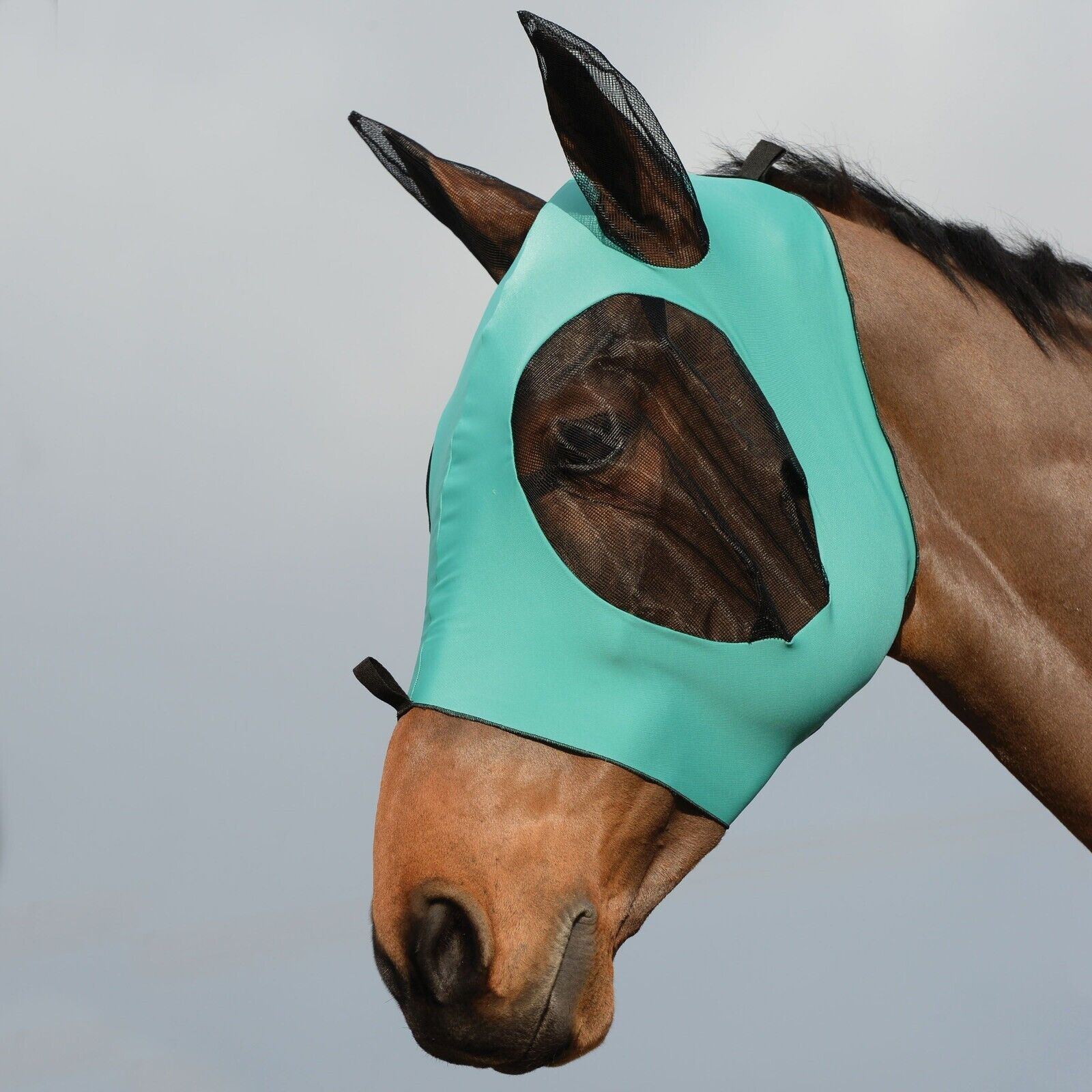 Picture of WeatherBeeta Stretch Bug Eye Saver Fly Mask, with Ears, UV, 10 Colours