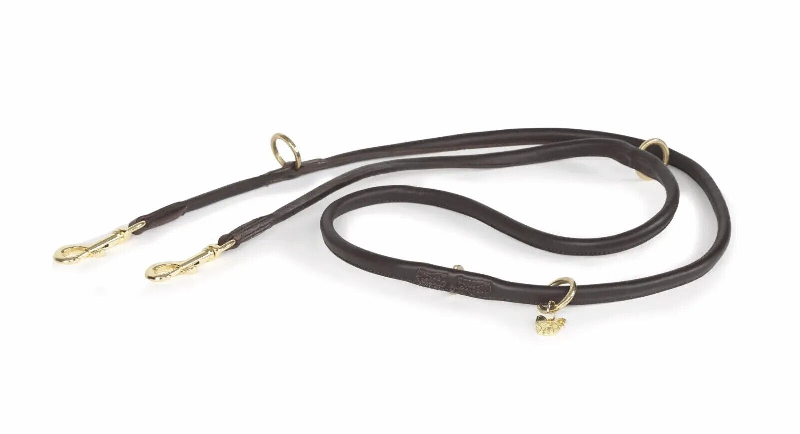 Picture of Shires Digby & Fox Rolled Leather Dog Training Lead | Double Ended | 9 Colours