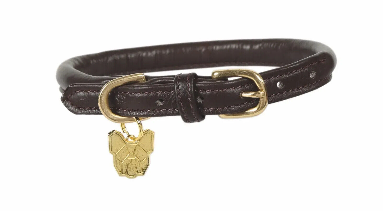 Picture of Digby & Fox Rolled Leather Dog Collar | 9 Sizes | 11 Colours