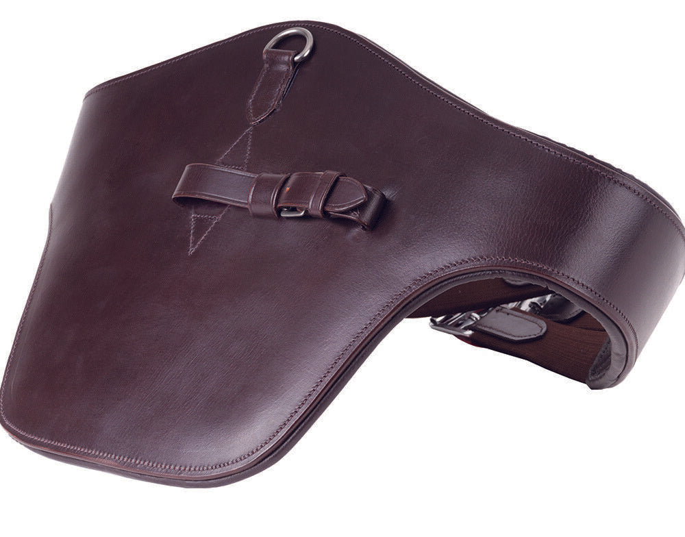 Picture of Windsor Leather Stud Guard Girth | Padded Underside | Black, Havana | 44"-54"