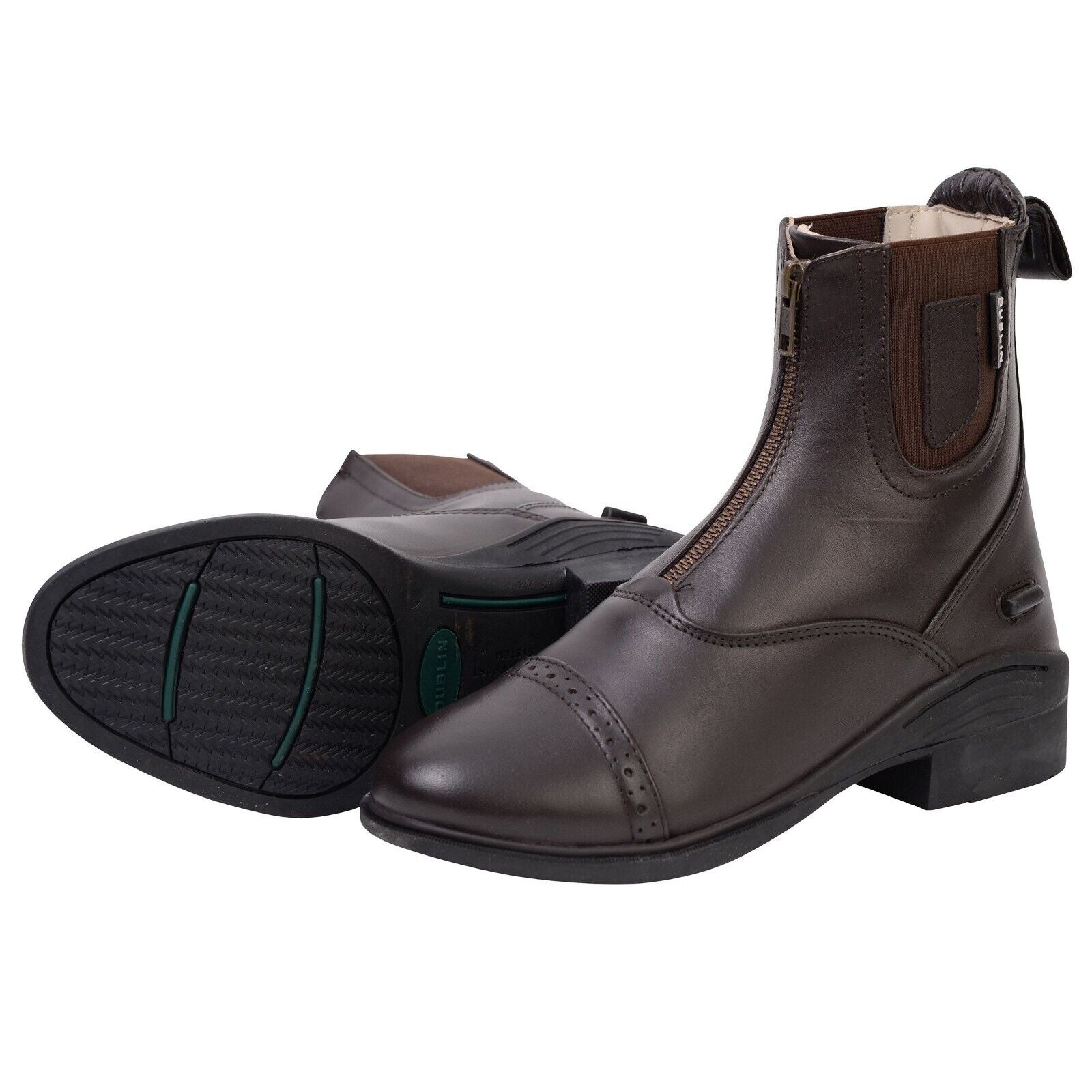 Picture of Dublin Evolution Zip Front Paddock Jodhpur Boots, Black or Brown, UK 4-8.