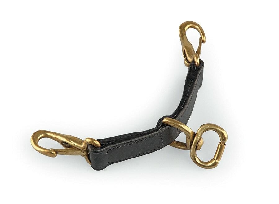 Picture of Shires Velociti Gara Leather Newmarket Attachment |  Black, Havana | 2 Sizes