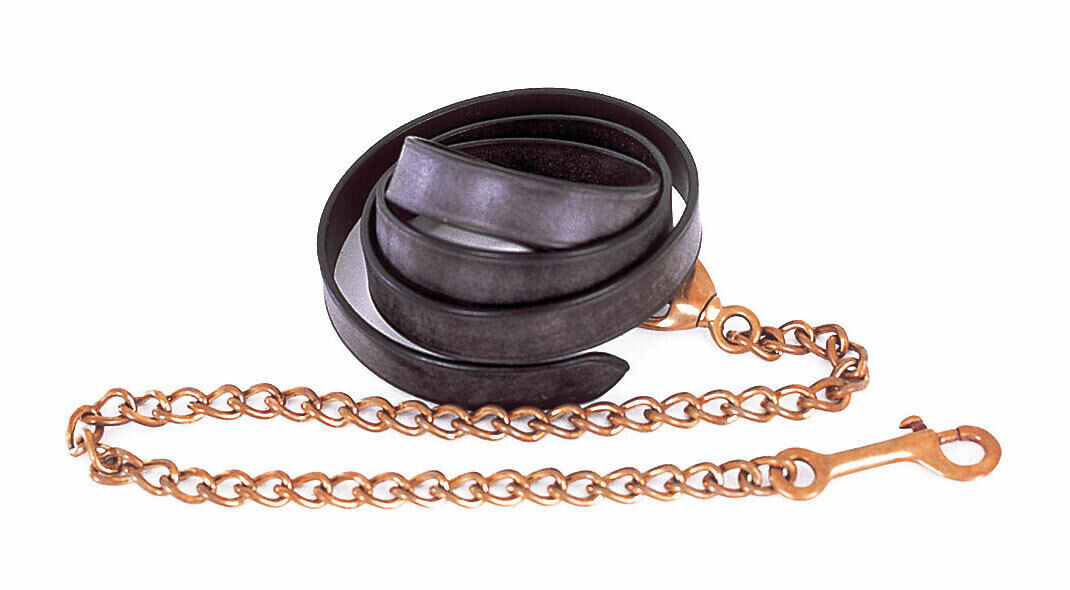 Picture of Windsor Leather Lead And Chain, 85" Total Length (1" x 55" Leather + 30" Chain)