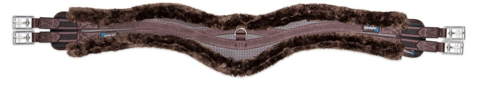 Picture of Shires Arma Supafleece Anatomical Girth with Elastic | Black or Brown,