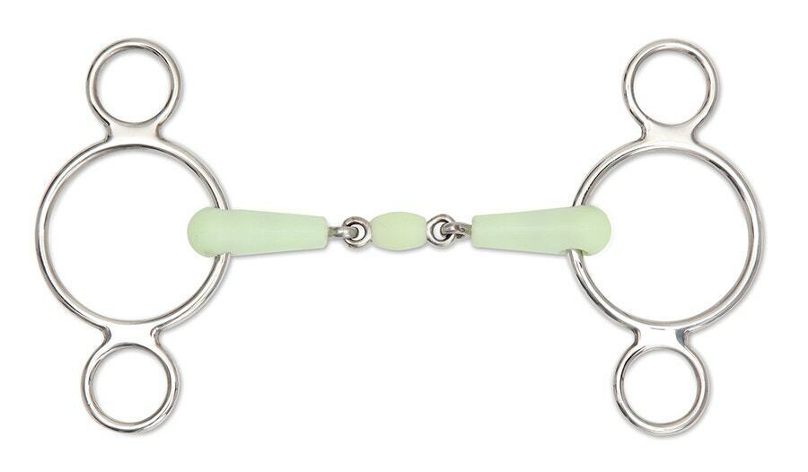 Picture of Shires Equikind Peanut Two 2 Ring Gag Bit | Horse Bit | 3 Sizes