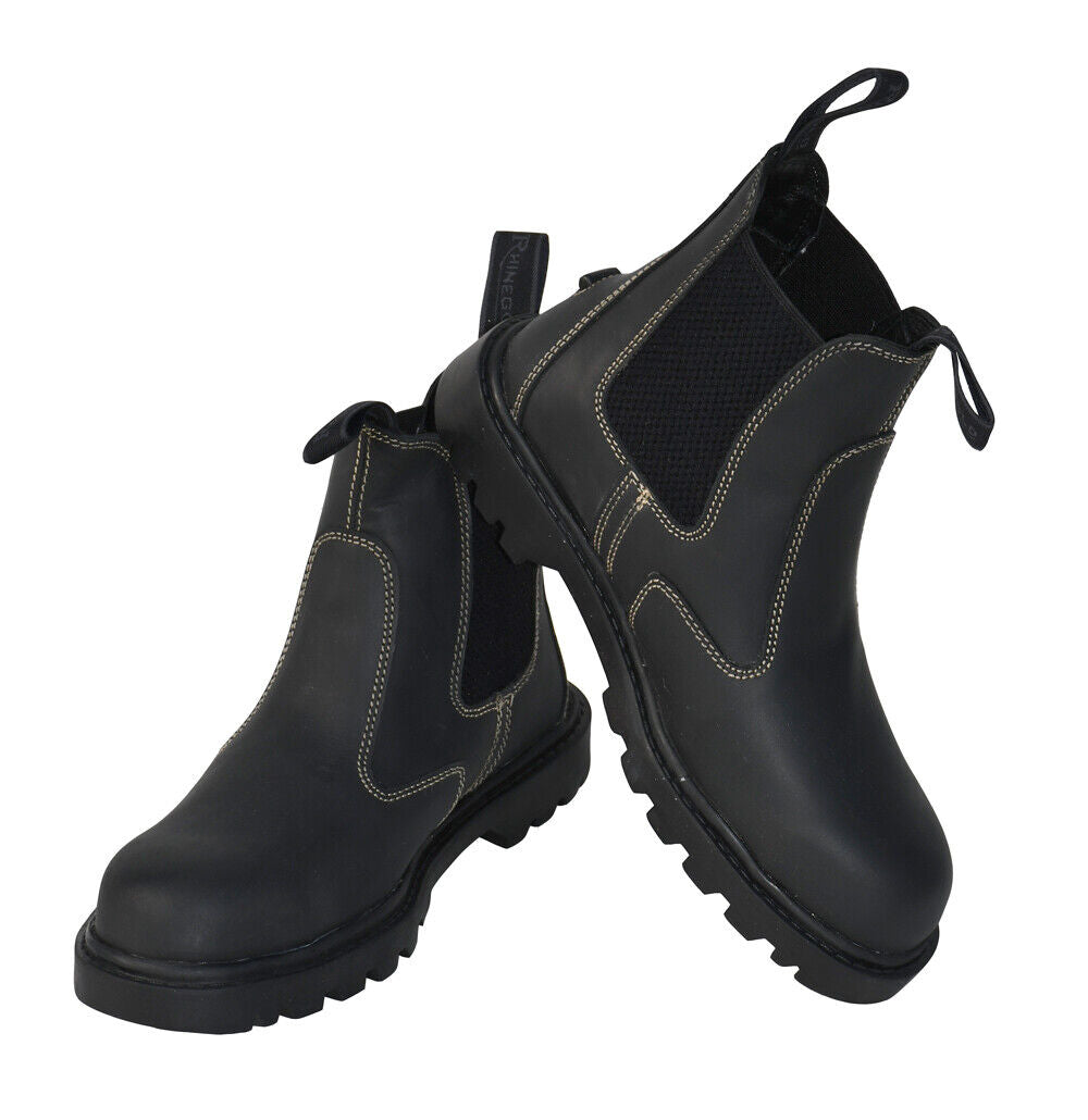 Picture of Rhinegold Nero Steel Toe Cap Safety Boots Jodhpur style  Certified CE 20345SB