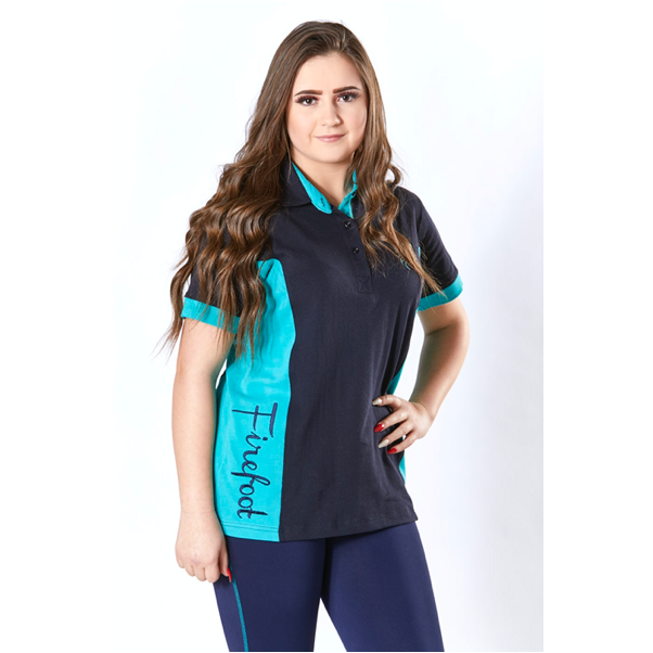 Picture of Firefoot Childs / Kids Two Tone Polo T- Shirt, In Navy/Teal