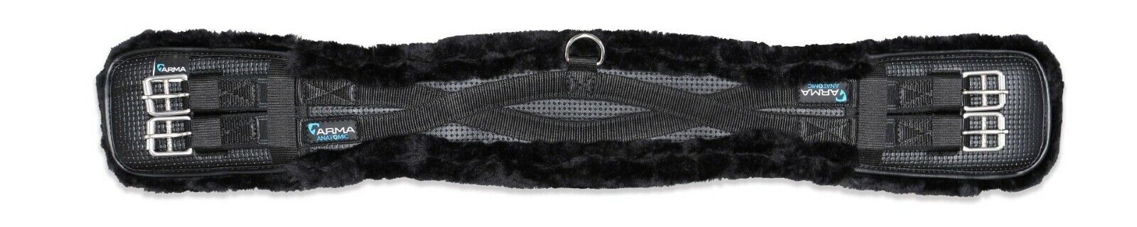 Picture of Shires Arma Supafleece Dressage Girth with Elastic | Black or Brown | 22" - 30"