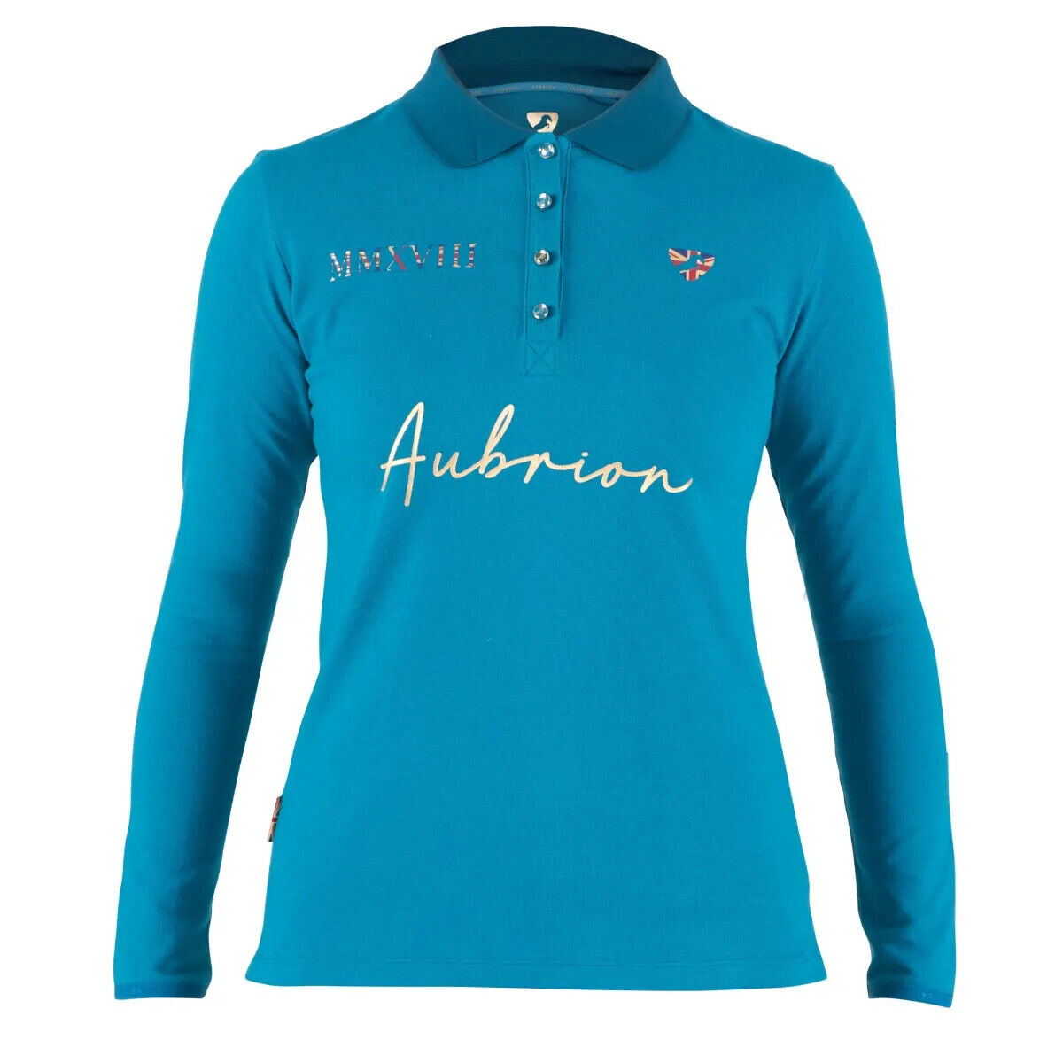 Picture of Shires Aubrion Ladies Team Long Sleeve Polo Shirt | Womens | 4 Colours | XXS-XXL