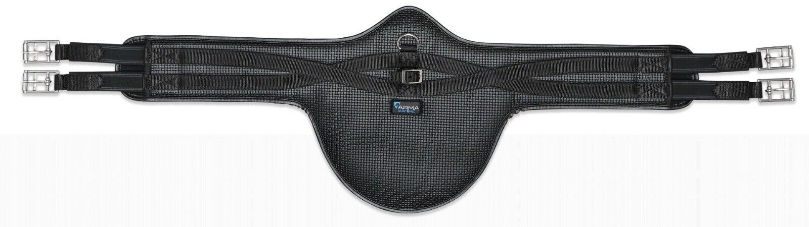 Picture of Shires Arma Anti-Chafe Stud Guard Girth Long with Elastic | Black, Brown| 44-54"