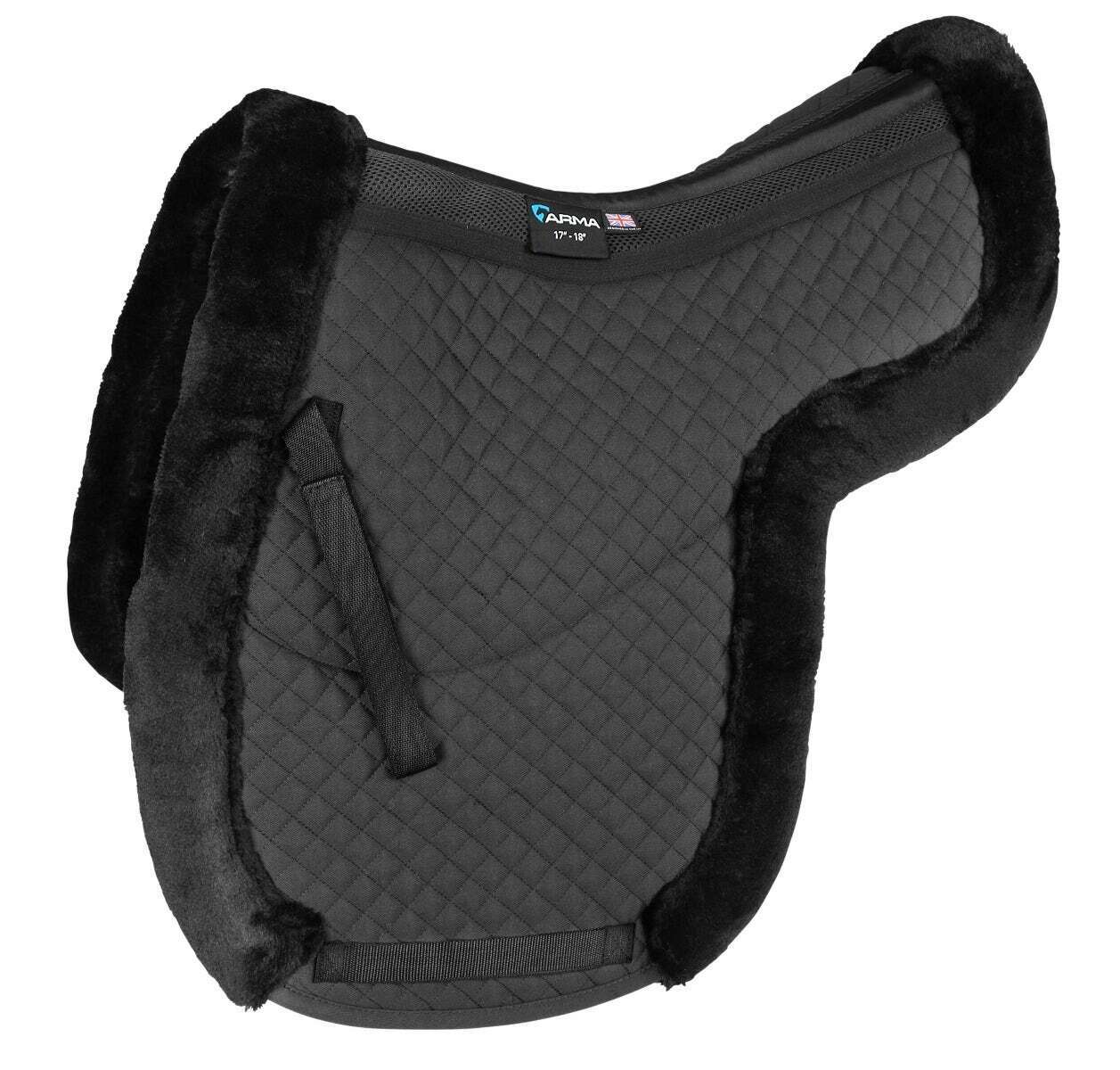 Picture of Shires Arma Fully Lined Numnah | 2 Sizes | Black, Brown | Air Motion | Ultra Dri