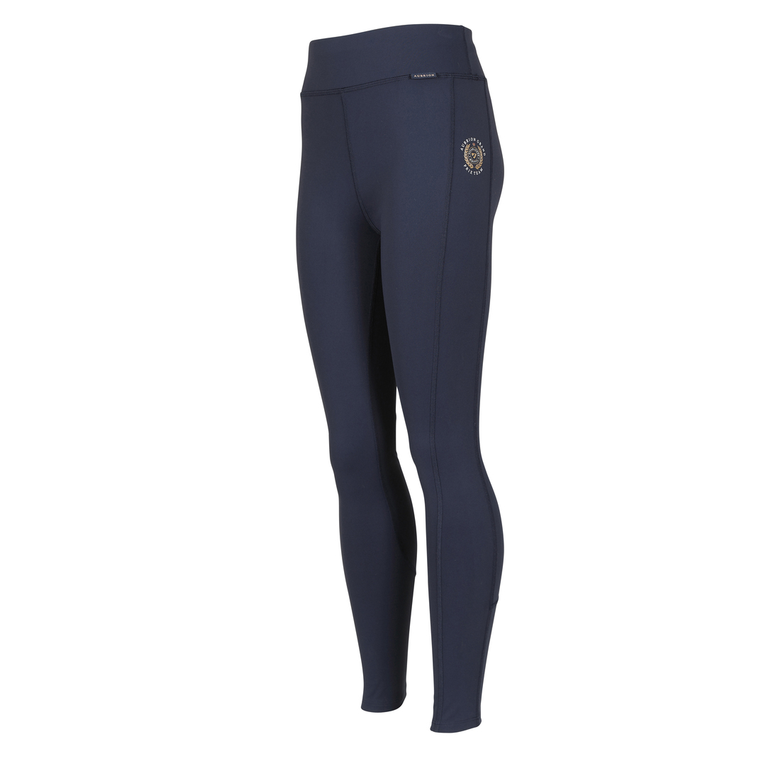 Picture of Shires Aubrion Team Non-Stop Riding Tights - Young Rider |  Navy | Age 7-16yrs