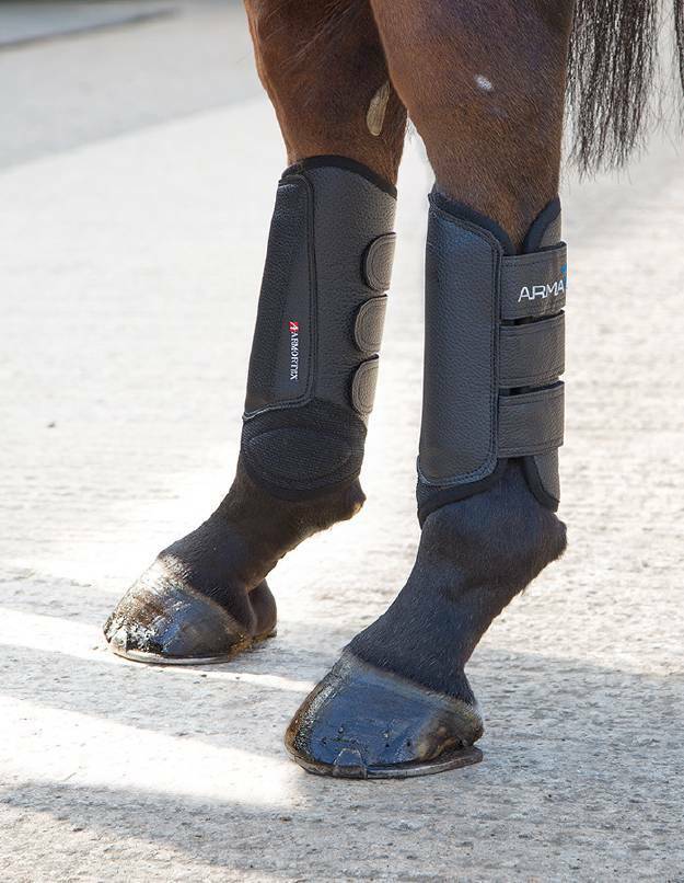 Picture of Shires Arma Cross Country Boots | Hind Boots | Black | Cob, Full, X.Full