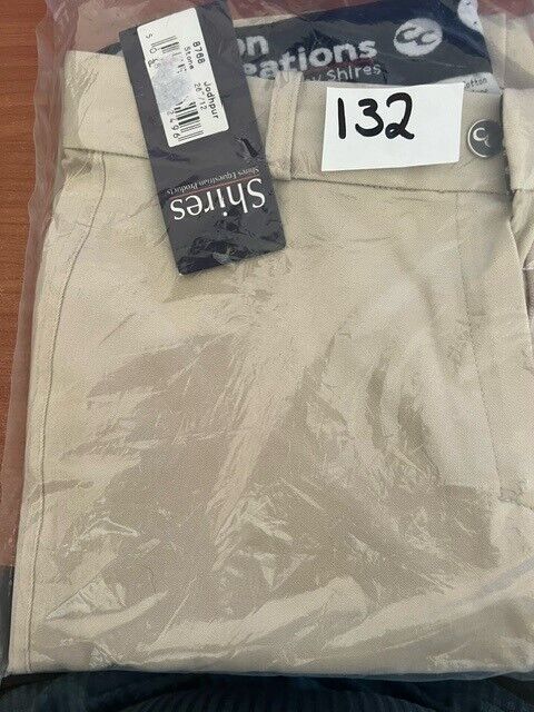 Picture of Shires Ladies Cotton Creations lights Jodhpurs, Stone, size 26"/12.