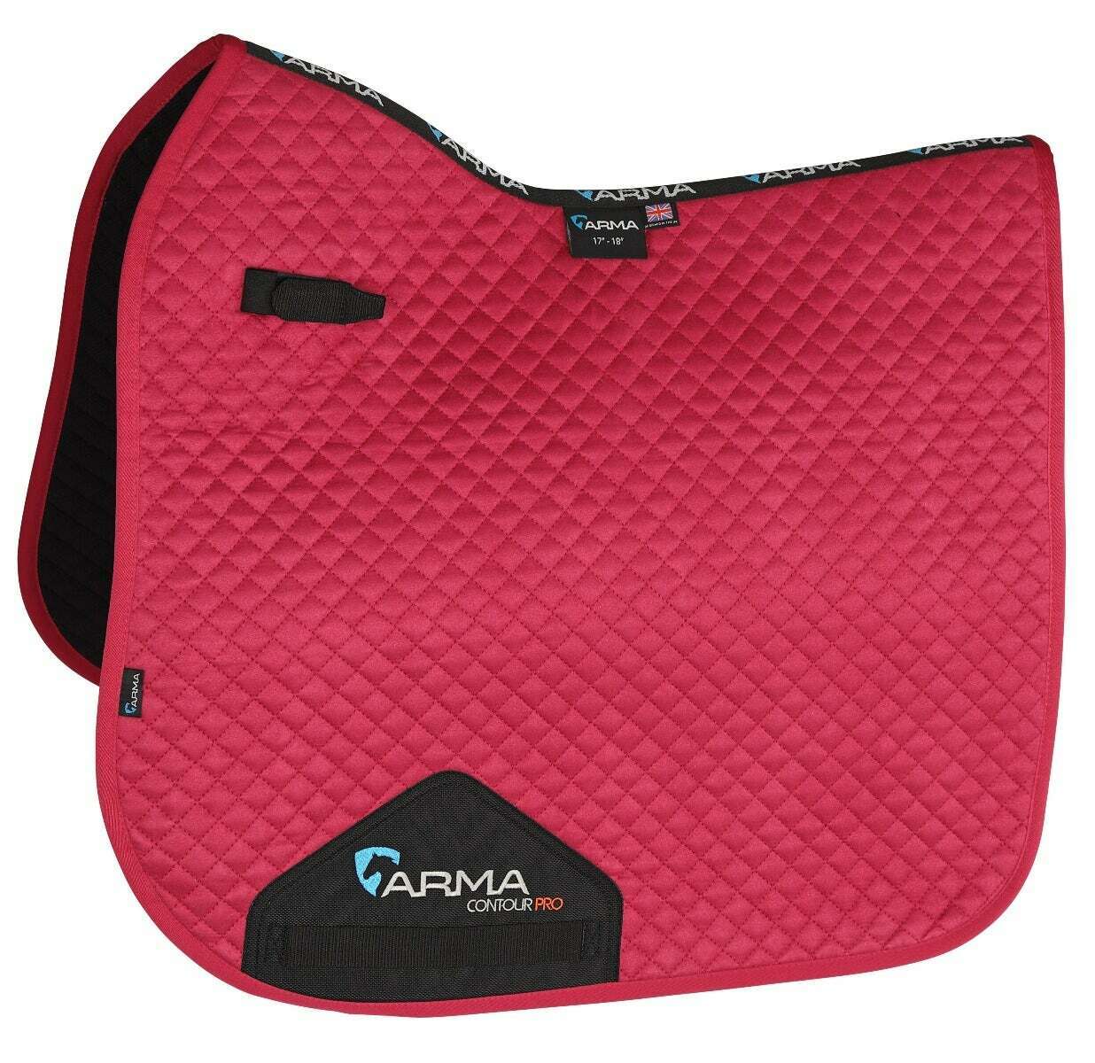 Picture of Shires Arma Suede Dressage Saddlecloth | 17/18" | 8 Colours | Ultra Dri Zone