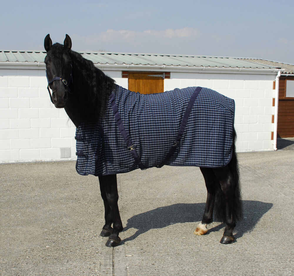Picture of Rhinegold Overcheck Box Weave Cooler Horse Rug  | 4'6"-7'0" | 4 Colours