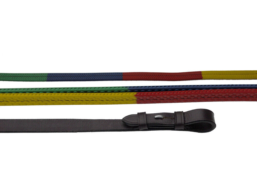 Picture of Windsor Leather Multi Coloured Rubber Covered Reins, 54 x 5/8 inch ,