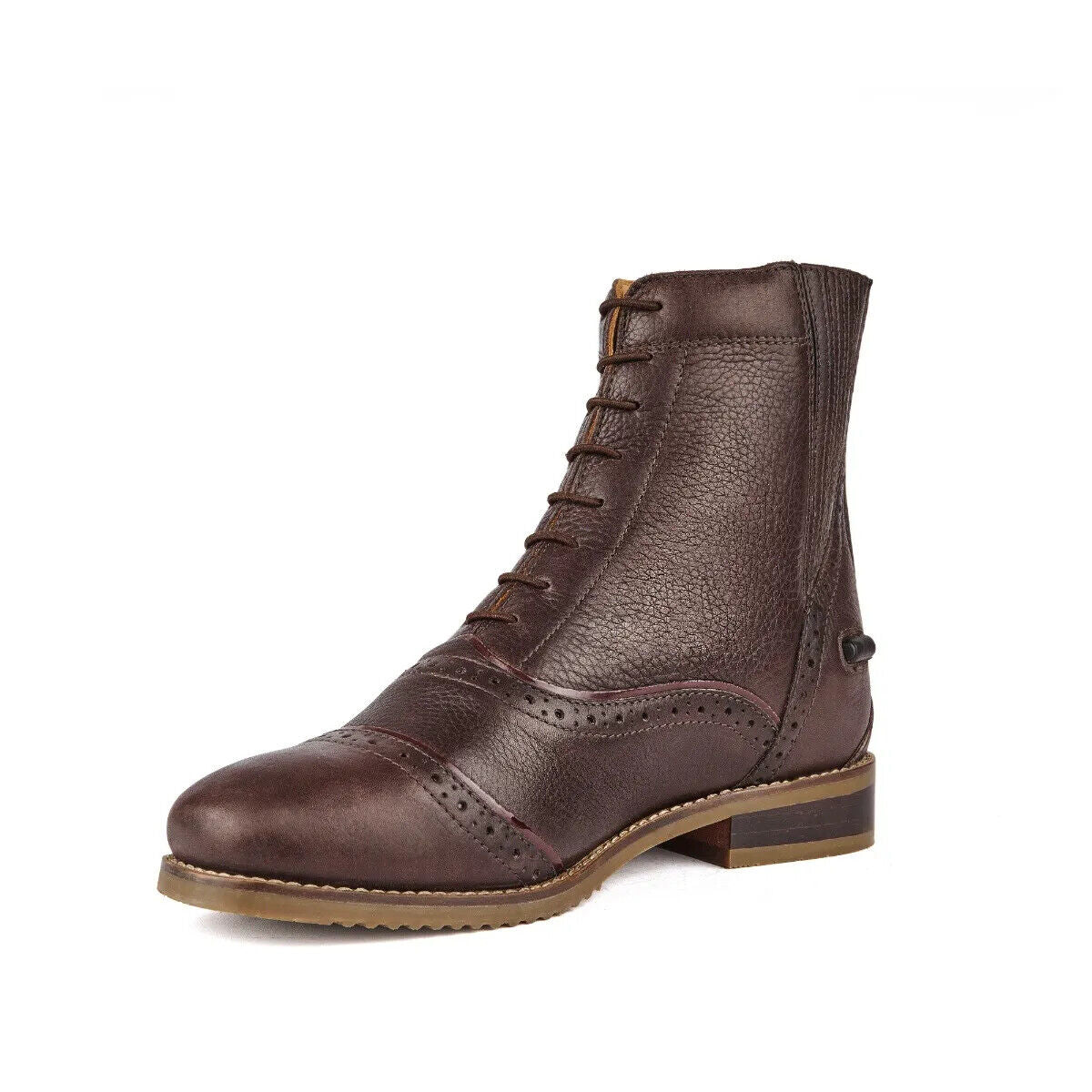Picture of Shires Moretta Camilla Paddock Jodhpur Short Boots | Black/Brown | Sizes UK 4-9