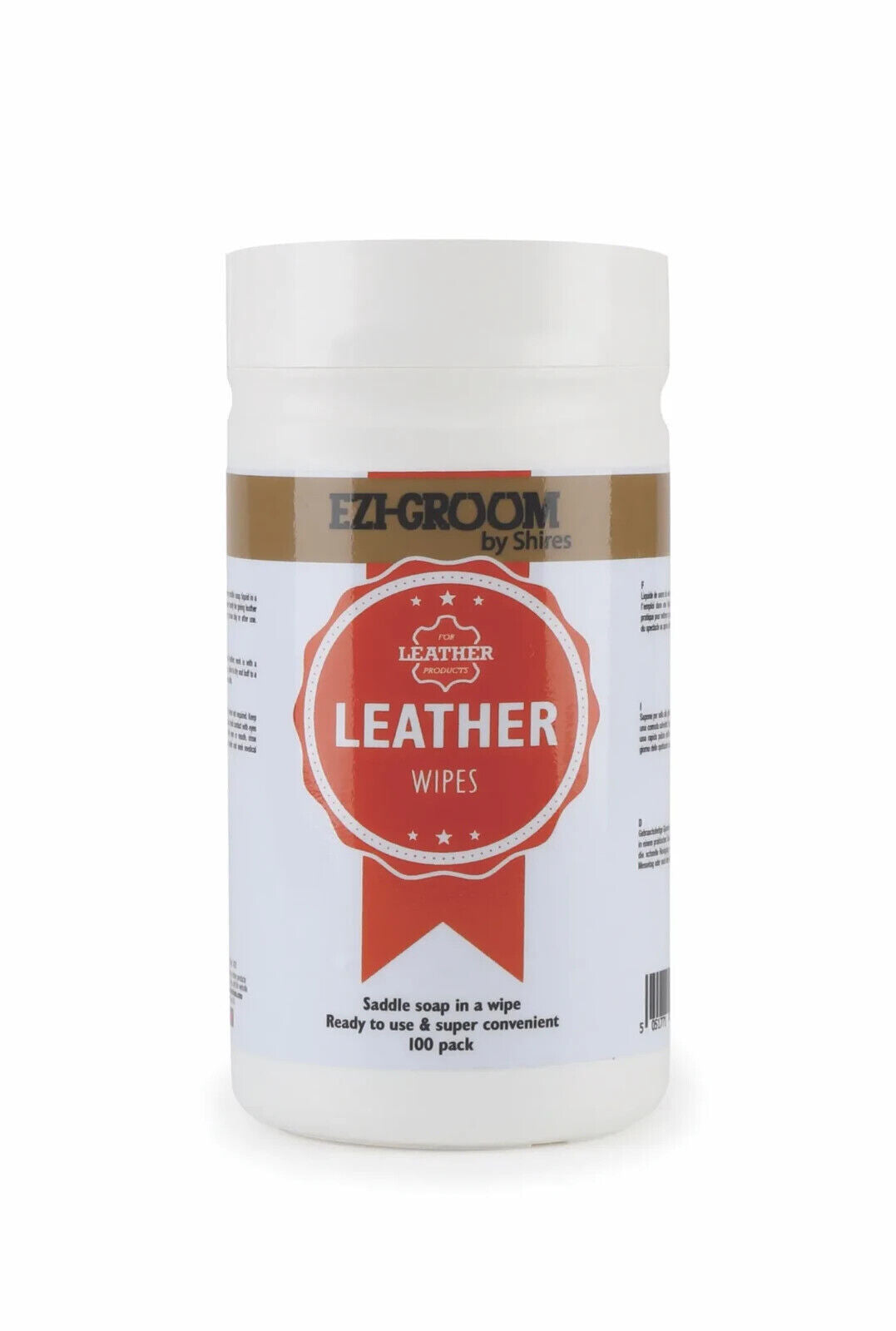 Picture of Shires EZI-GROOM Leather Wipes | 100 Pack | Saddle, Leather Soap
