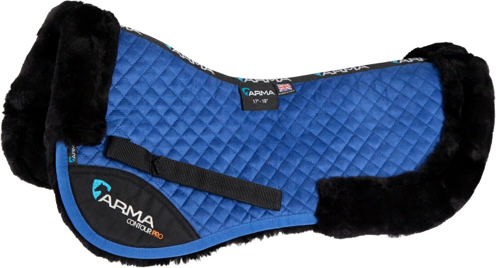 Picture of Shires Arma Suede Half Pad | Supafleece |  2 Sizes | 8 Colours
