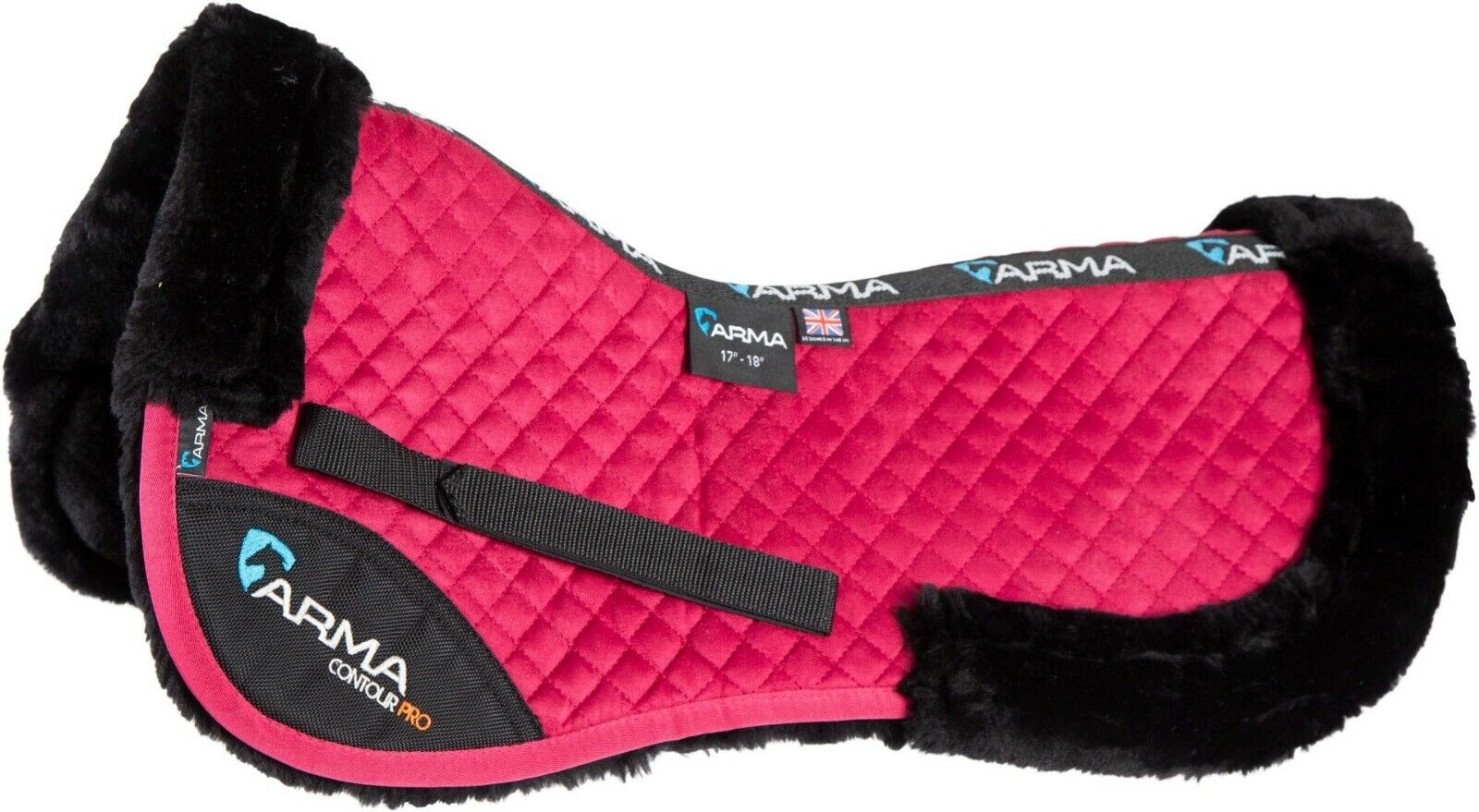 Picture of Shires Arma Suede Half Pad | Supafleece |  2 Sizes | 8 Colours