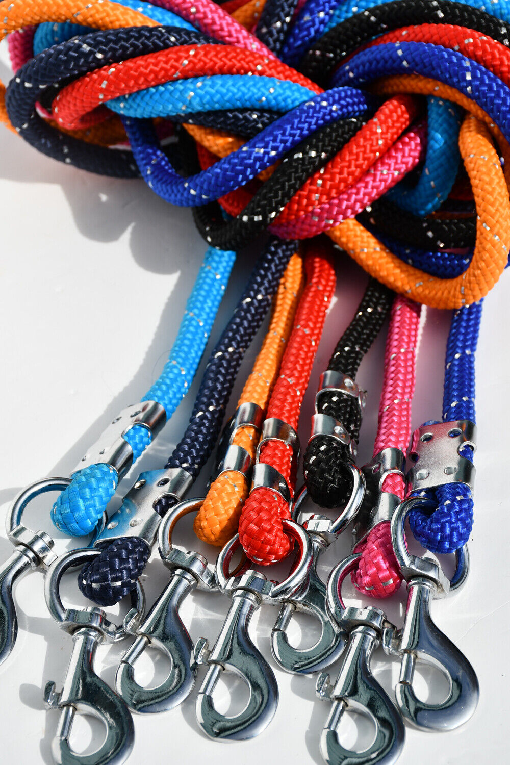 Picture of Rhinegold Silver Thread Heavy Duty Leadrope  | 7 Colours | 2m Long