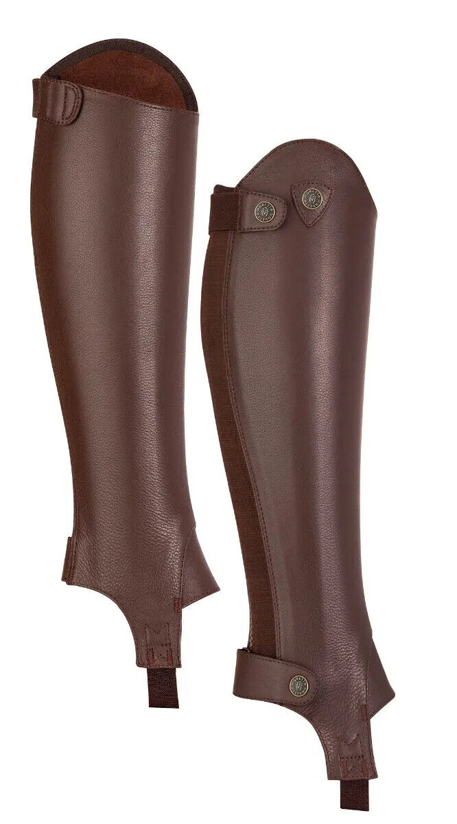 Picture of Shires Moretta Adults Leather Horse Riding Gaiters | Short / Standard Height
