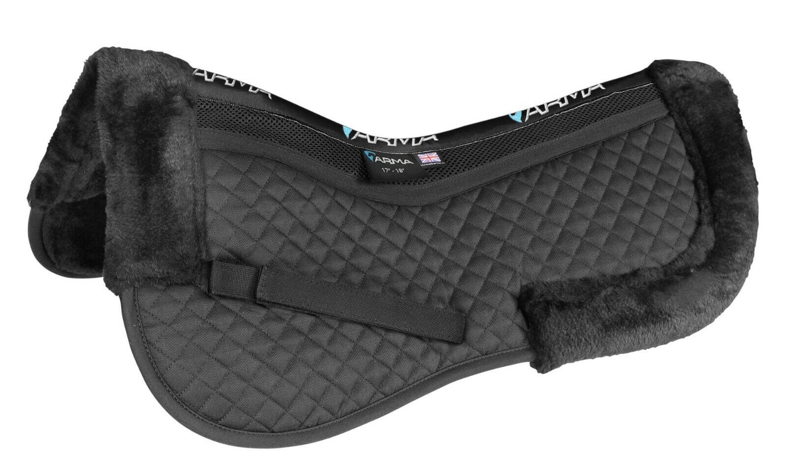Picture of Shires Arma Fully Lined Half Pad | 2 Sizes | Black or Brown | Air Motion
